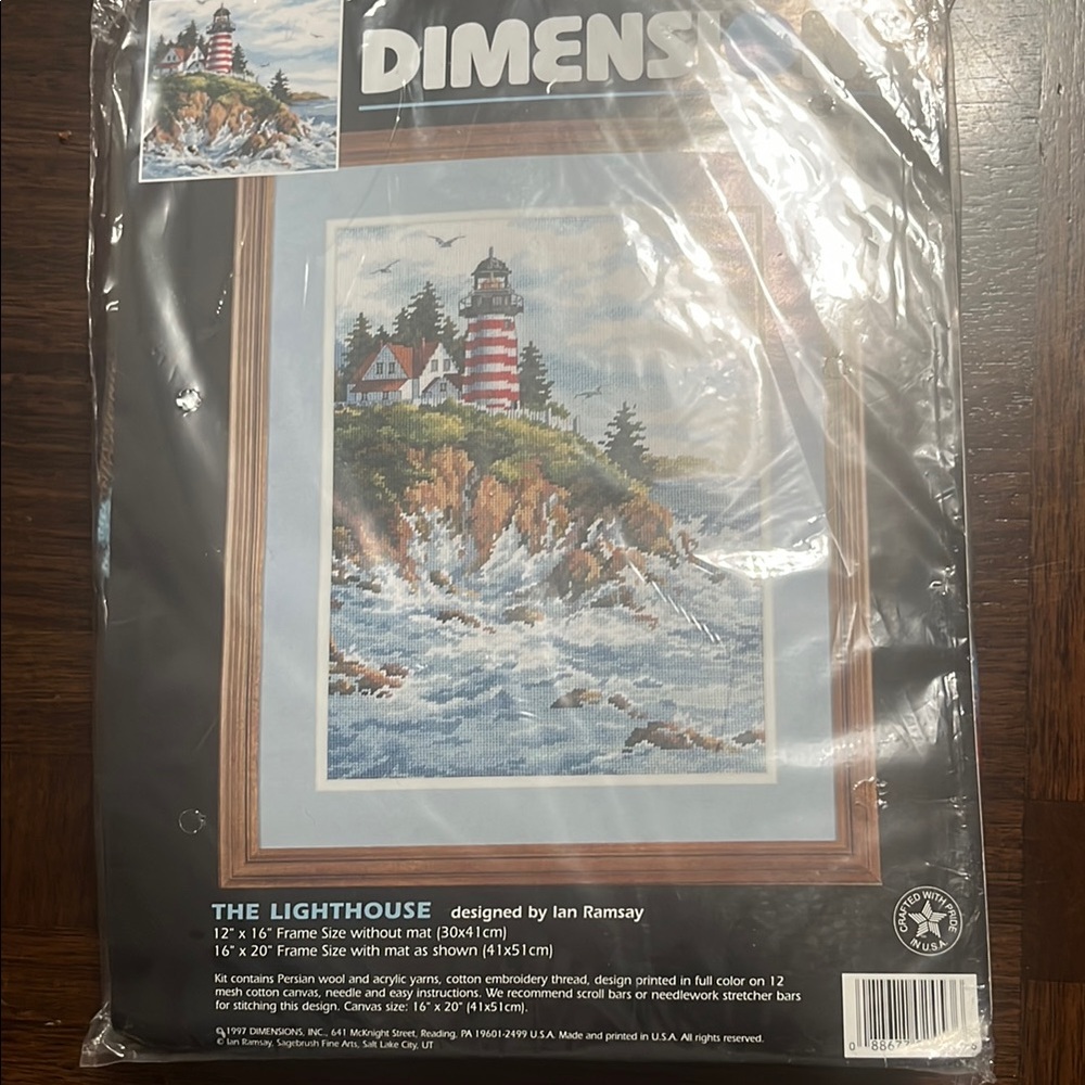 DIMENSIONS NEEDLEPOINT 'The Lighthouse' VINTAGE 1997 unopened
